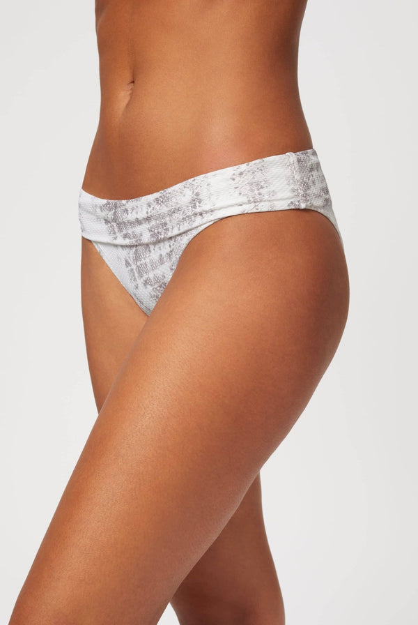 Heidi Klein Snake Print Textured U-Bar Bikini