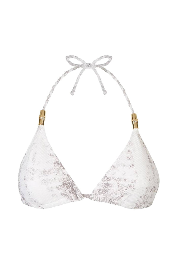 Heidi Klein Snake Print Triangle Top BIKINI TOP