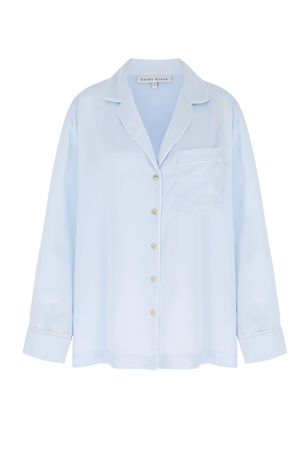 Heidi Klein Venice Long Sleeve Silk Pyjama Set