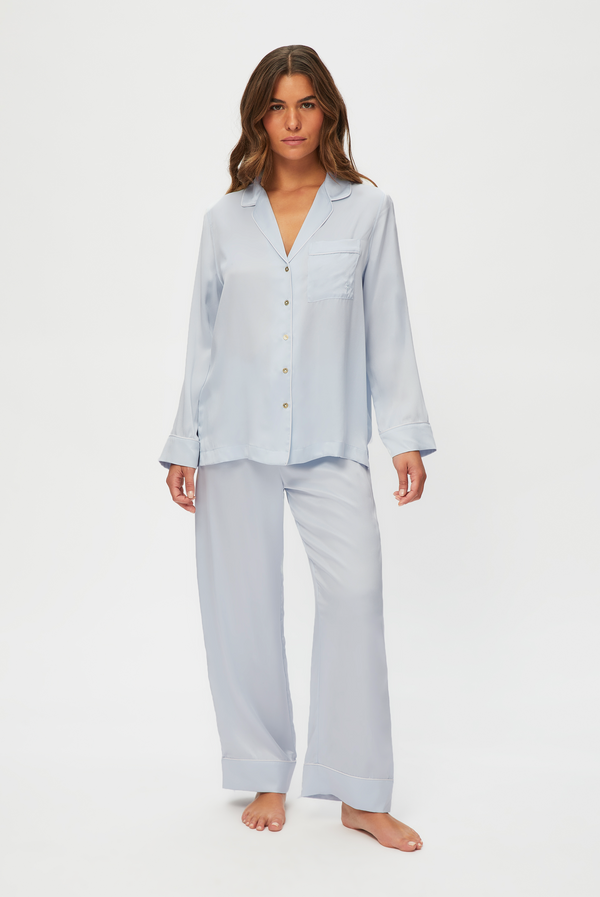 heidi klein Venice Long Sleeve Silk Pyjama Set