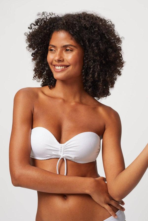 Heidi Klein White Bandeau Bikini BIKINI