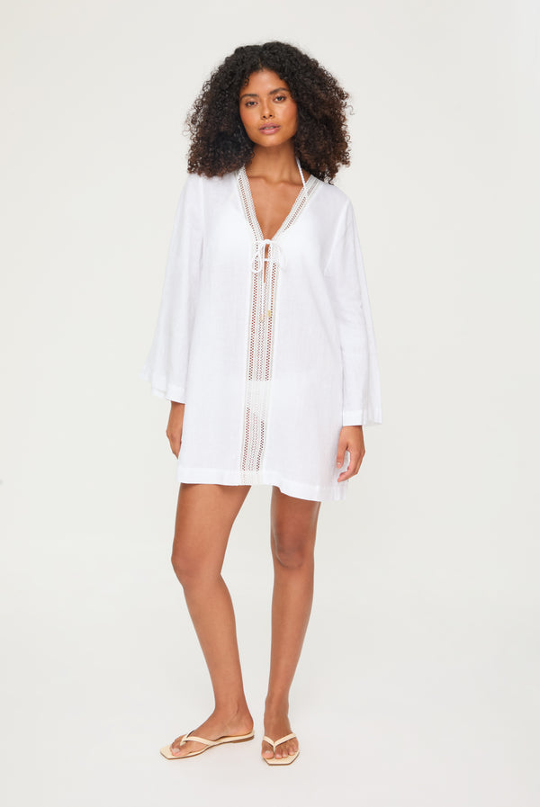 heidi klein White Bay Mini Beach Kaftan