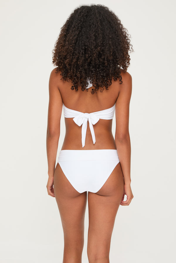 Heidi Klein White Fold Over Bottom