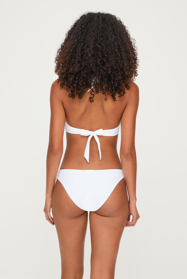 Heidi Klein White Rectangle Halterneck Bikini