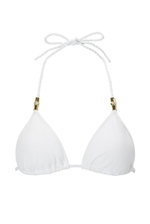Heidi Klein White Triangle Top BIKINI TOP