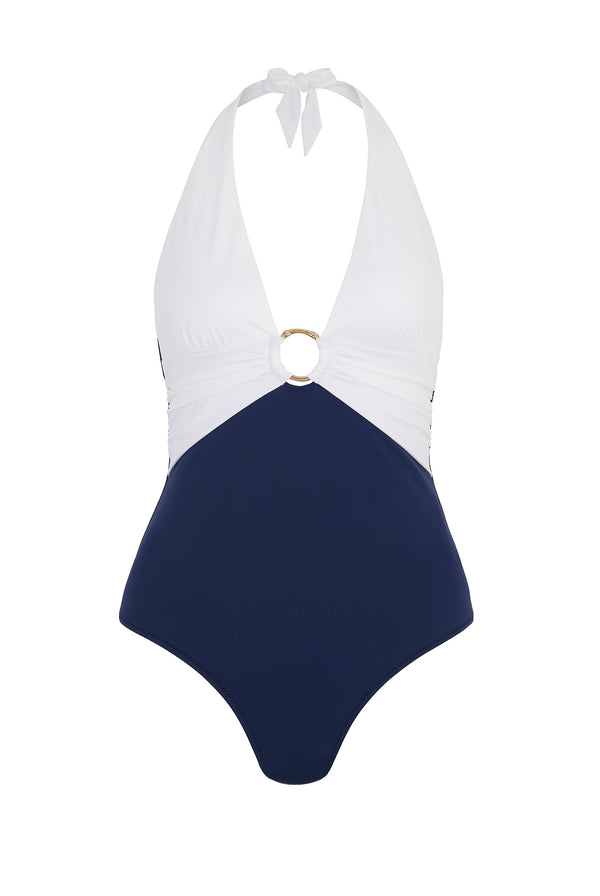 Heidi Klein Heron Bay Halterneck Ring Swimsuit Swimsuit