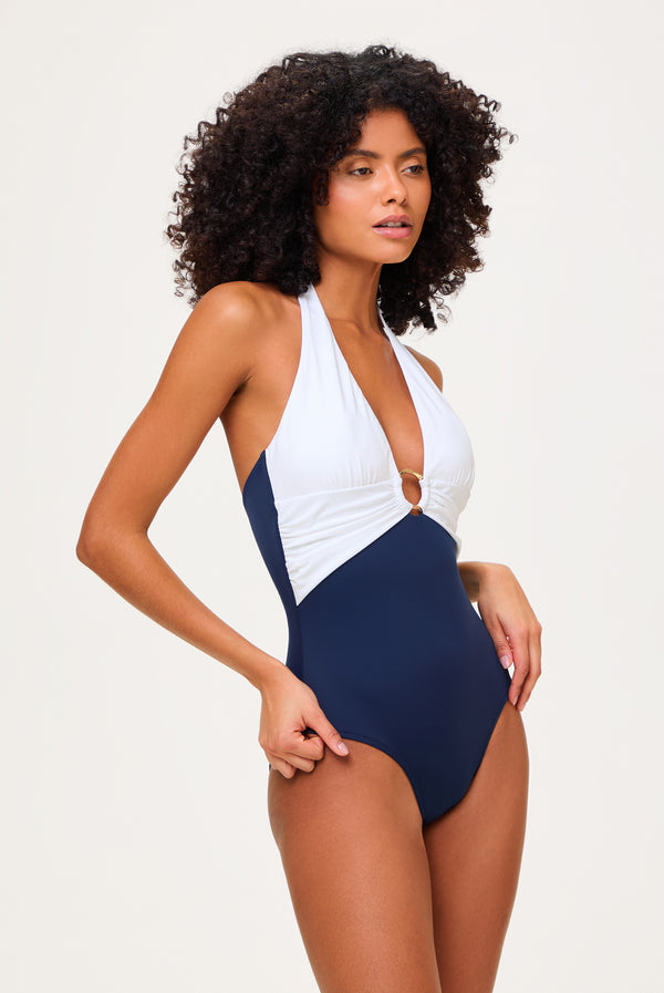 Heidi Klein Heron Bay Halterneck Ring Swimsuit Swimsuit