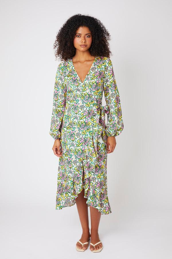 Heidi Klein Kings Road Midi Wrap Dress - Made With Liberty Fabric