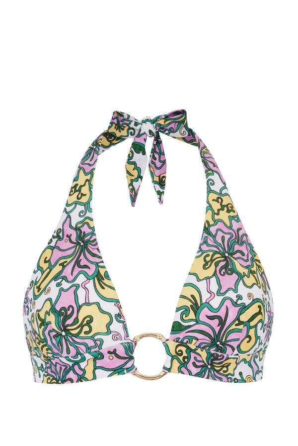 Heidi Klein Kings Road Ring Halterneck Top - Made With Liberty Fabric