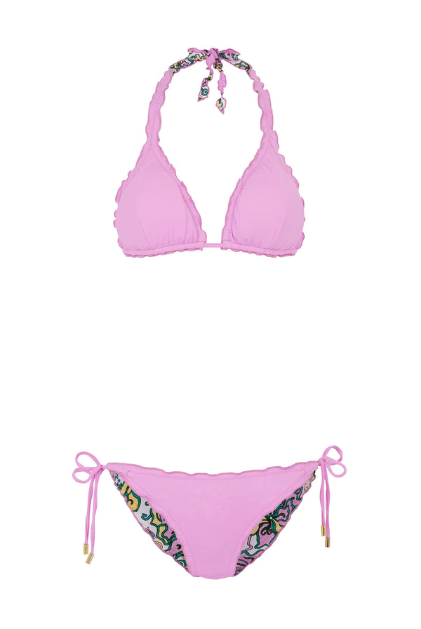 Heidi Klein Kings Road Triangle Bikini - Made With Liberty Fabric
