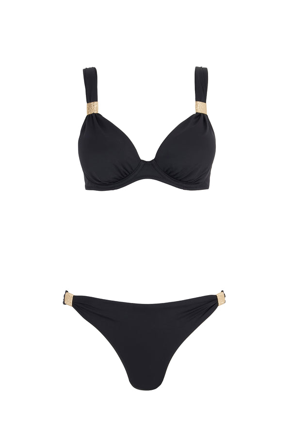 Heidi Klein La Bocana Slider Plunge Bikini With Hipster Bottom