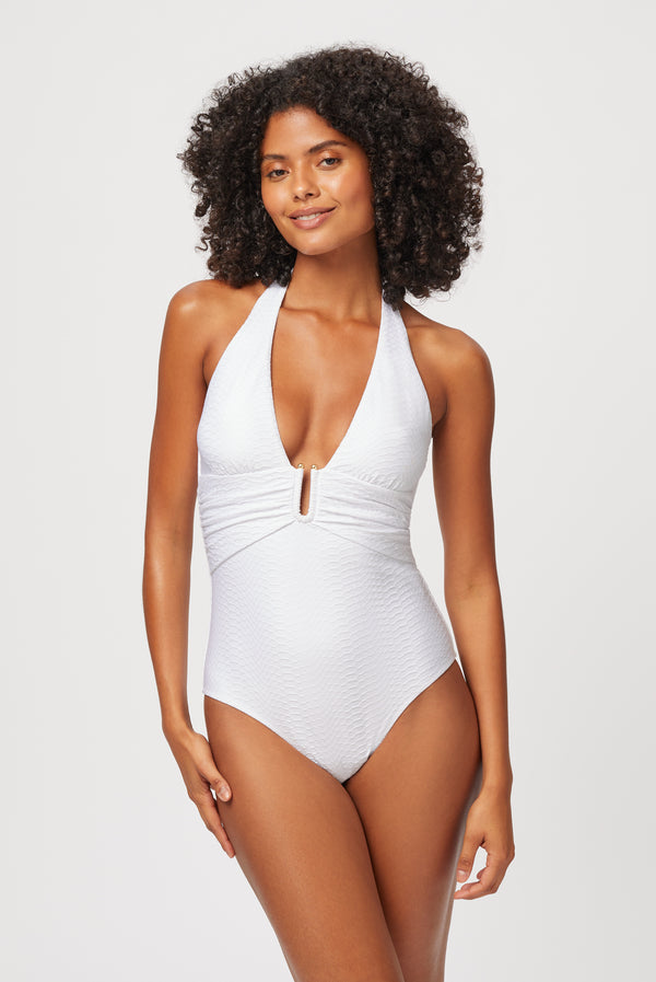 Heidi Klein Milos U-Bar Halterneck Swimsuit Swimsuit