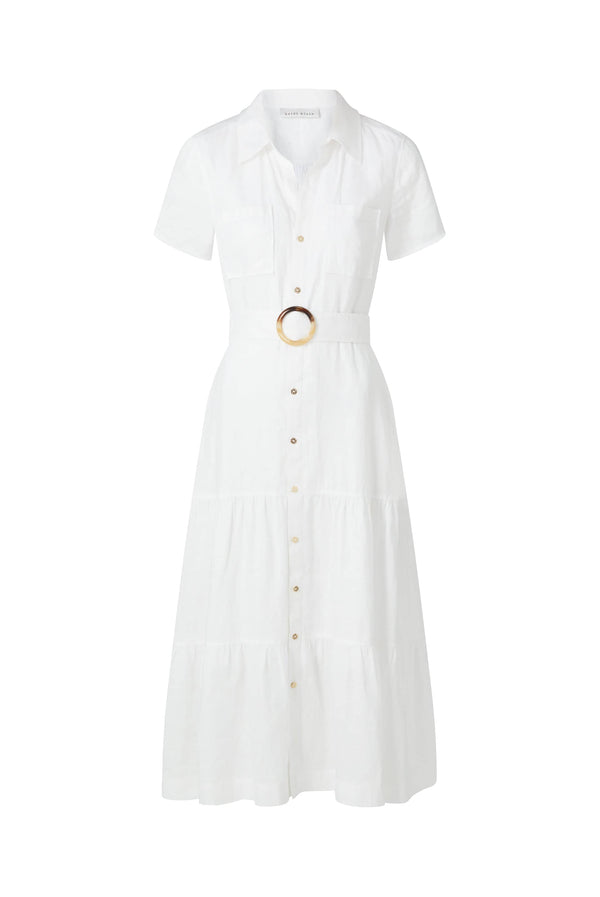 Heidi Klein Mitsio Island Short Sleeve Shirt Dress Dresses