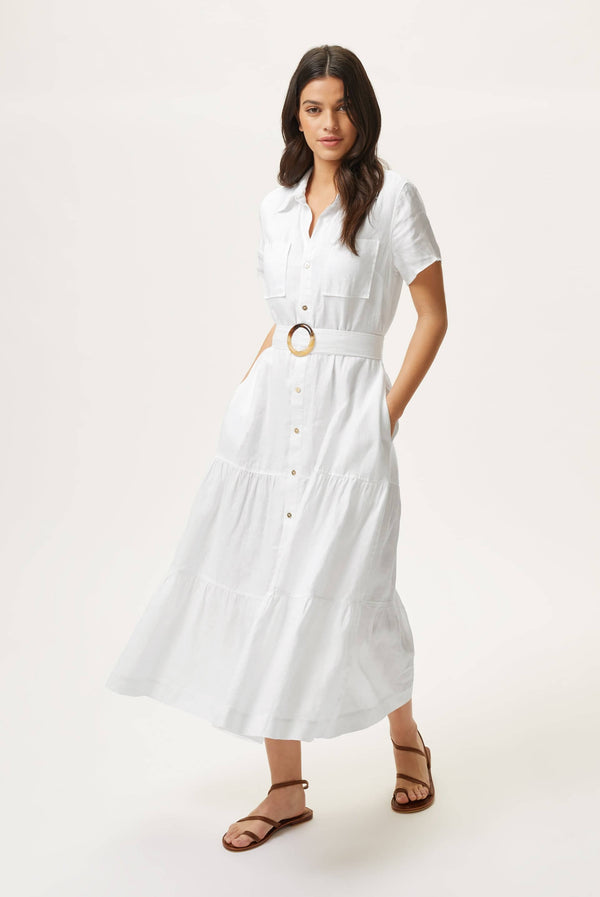 heidi klein Mitsio Island Short Sleeve Shirt Dress Dresses