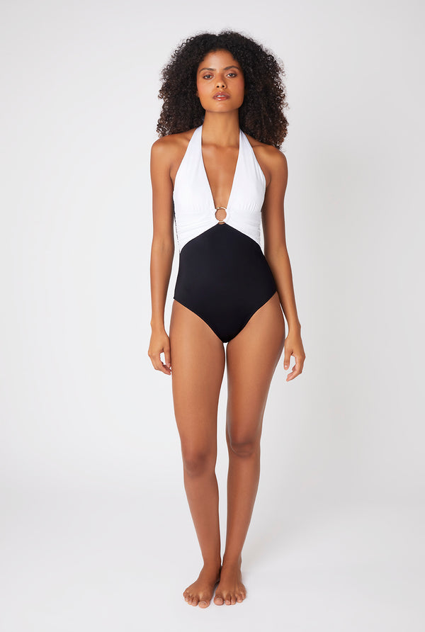 heidi klein Mullins Bay Halterneck Ring Swimsuit Swimsuit
