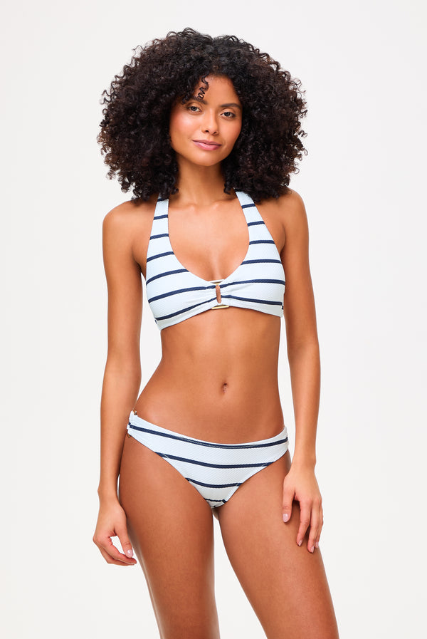Heidi Klein Nautical Stripe Rectangle Halterneck Top