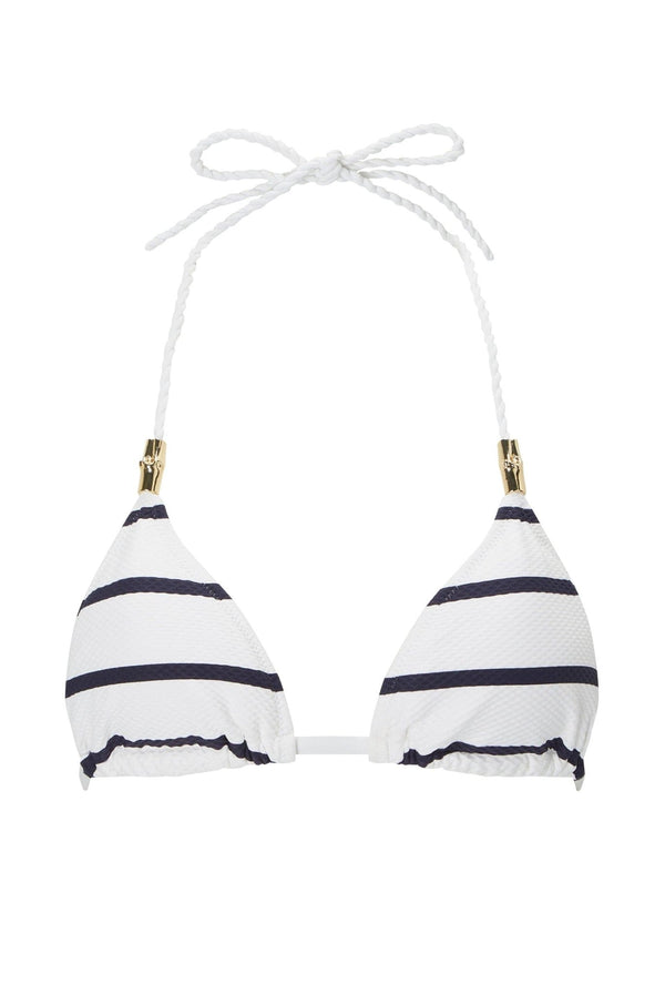 Heidi Klein Nautical Stripe Triangle Top BIKINI TOP