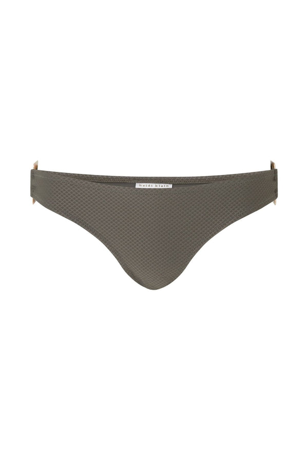 Heidi Klein Olive Green Rectangle Bottom BIKINI BOTTOM