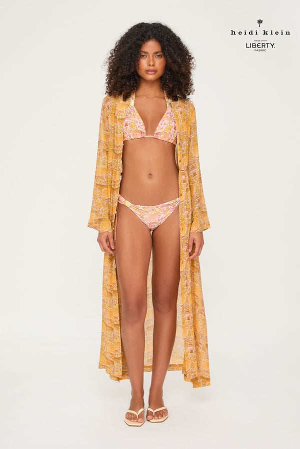 heidi klein Oscars Palace Beach Kimono - Made With Liberty Fabric