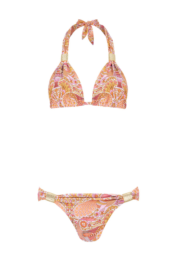 Heidi Klein Oscars Palace Slider Halterneck Bikini - Made With Liberty Fabric