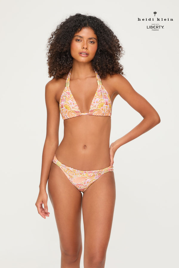heidi klein Oscars Palace Slider Halterneck Bikini - Made With Liberty Fabric