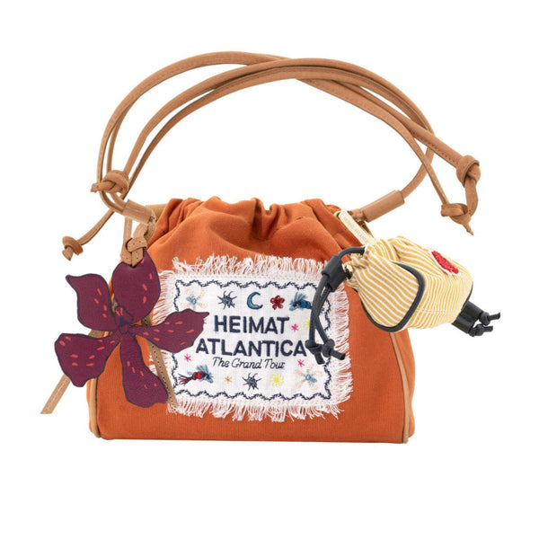 Heimat Atlantica Burgundy Orchid Mini Pouch Camel ACC