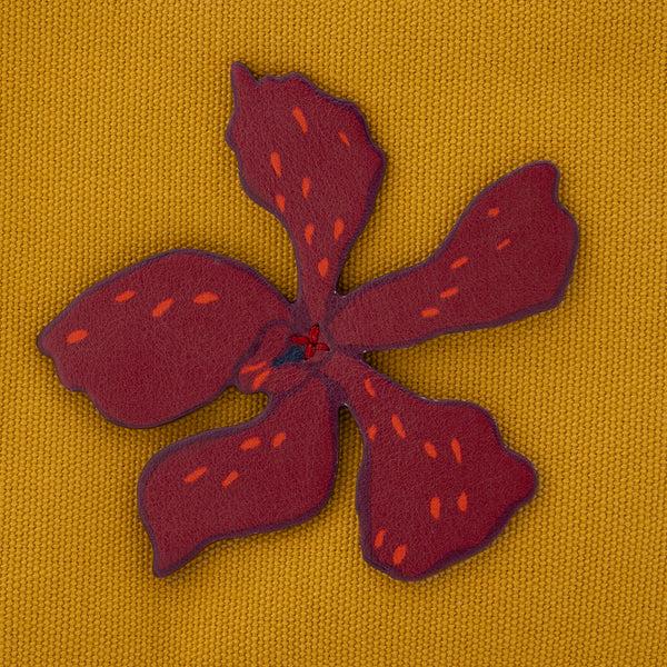 Heimat Atlantica Burgundy Orchid Wallet Mustard L SMALL LEATHER GOODS