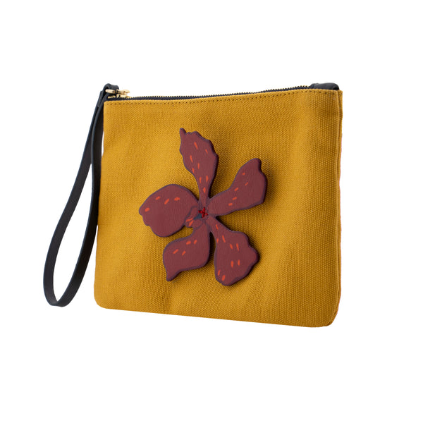 Heimat Atlantica Burgundy Orchid Wallet Mustard L SMALL LEATHER GOODS