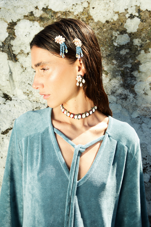 Heimat Atlantica BLUE KAFTAN READY TO WEAR