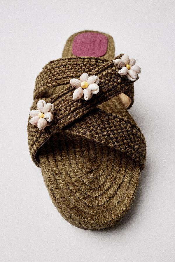 Heimat Atlantica Khaki Shella Espadrilles SHOES