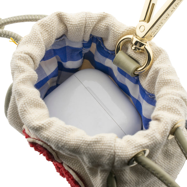 Heimat Atlantica Your Initial Mini Pouch Ivory ACC