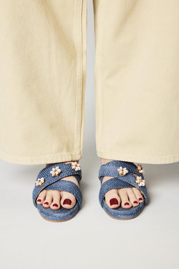 Heimat Atlantica Navy Blue Shella Espadrilles SHOES