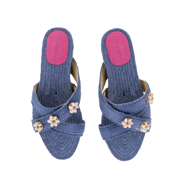 heimat atlantica Navy Blue Shella Espadrilles SHOES