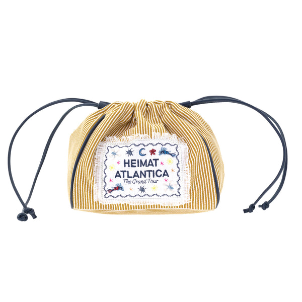 heimat atlantica Pouch Camel Stripes "The Grand Tour" POUCH