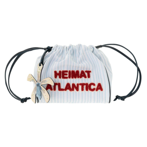 heimat atlantica Pouch Hand Painted Blue "The Grand Tour" POUCH