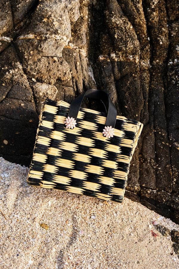 Heimat Atlantica TOTE TOM TOM MEDIUM BLACK TOTE SHELLS