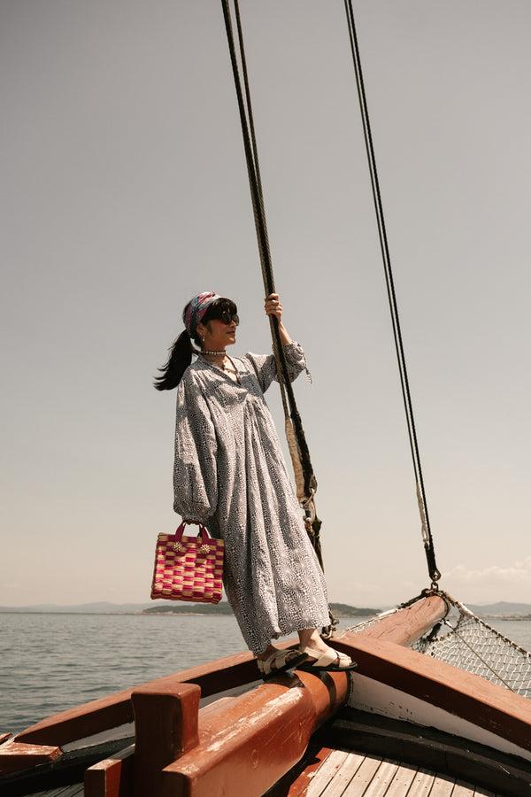 Heimat Atlantica Tote Tom Tom Medium Pink Magenta - LAST UNIT TOTE SHELLS