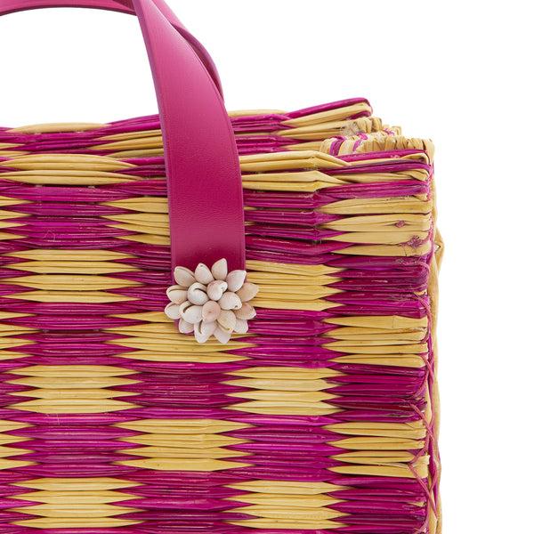 Heimat Atlantica Tote Tom Tom Medium Pink Magenta - LAST UNIT TOTE SHELLS