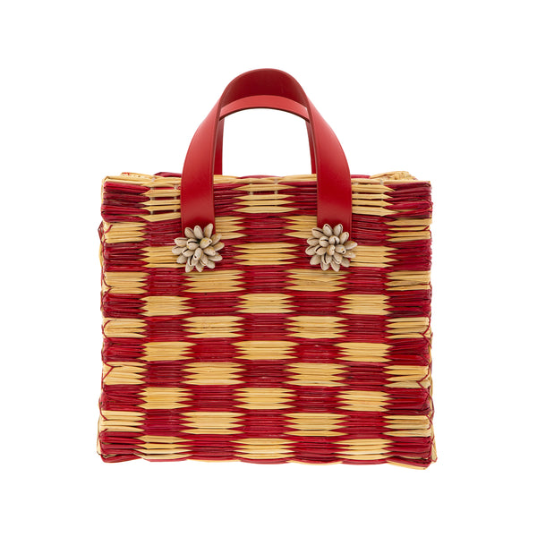 Heimat Atlantica Tote Tom Tom Red Medium - LAST UNIT TOTE SHELLS