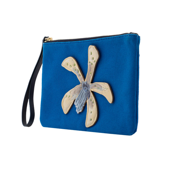 Heimat Atlantica White Orchid Wallet Blue L SMALL LEATHER GOODS