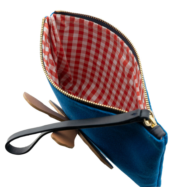 Heimat Atlantica White Orchid Wallet Blue L SMALL LEATHER GOODS