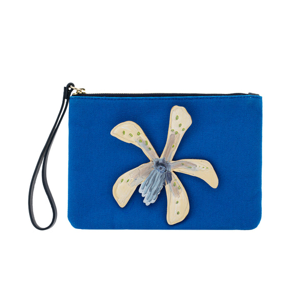 heimat atlantica White Orchid Wallet Blue L SMALL LEATHER GOODS