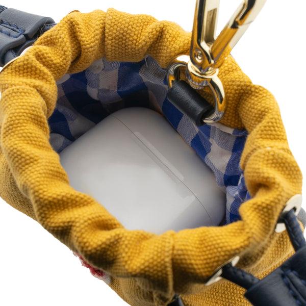 Heimat Atlantica Your Initial Mini Pouch Mustard ACC