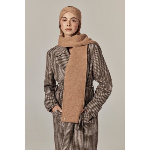 Helen Kaminski Agnes Cashmere Scarf Knitwear Scarf Camel