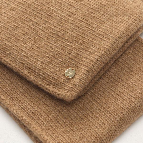 Helen Kaminski Agnes Cashmere Scarf Knitwear Scarf Camel