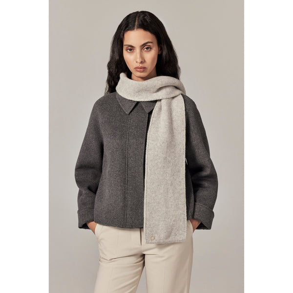 Helen Kaminski Agnes Cashmere Scarf Knitwear Scarf Light Grey