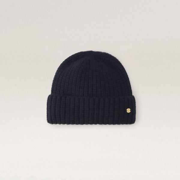helen kaminski Akiro Wool Blend Beanie Hat Beanie Navy