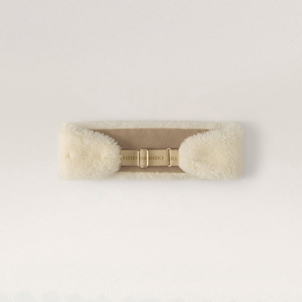 Helen Kaminski Allegra Shearling Headband Accessories Headband Mushroom