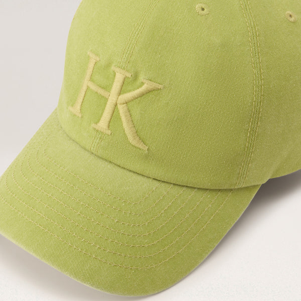 Helen Kaminski Andy Logo Cotton Cap Hat Cap Chartreuse