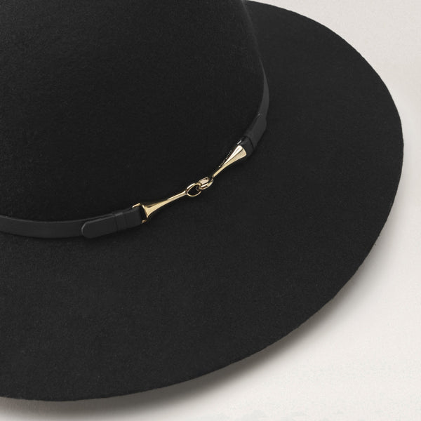Helen Kaminski Avoca Wool Hat Hat Turn Up Brim Black